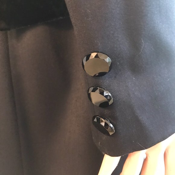 Vintage Tahari Black light dress coat Size 6 - Picture 5 of 13